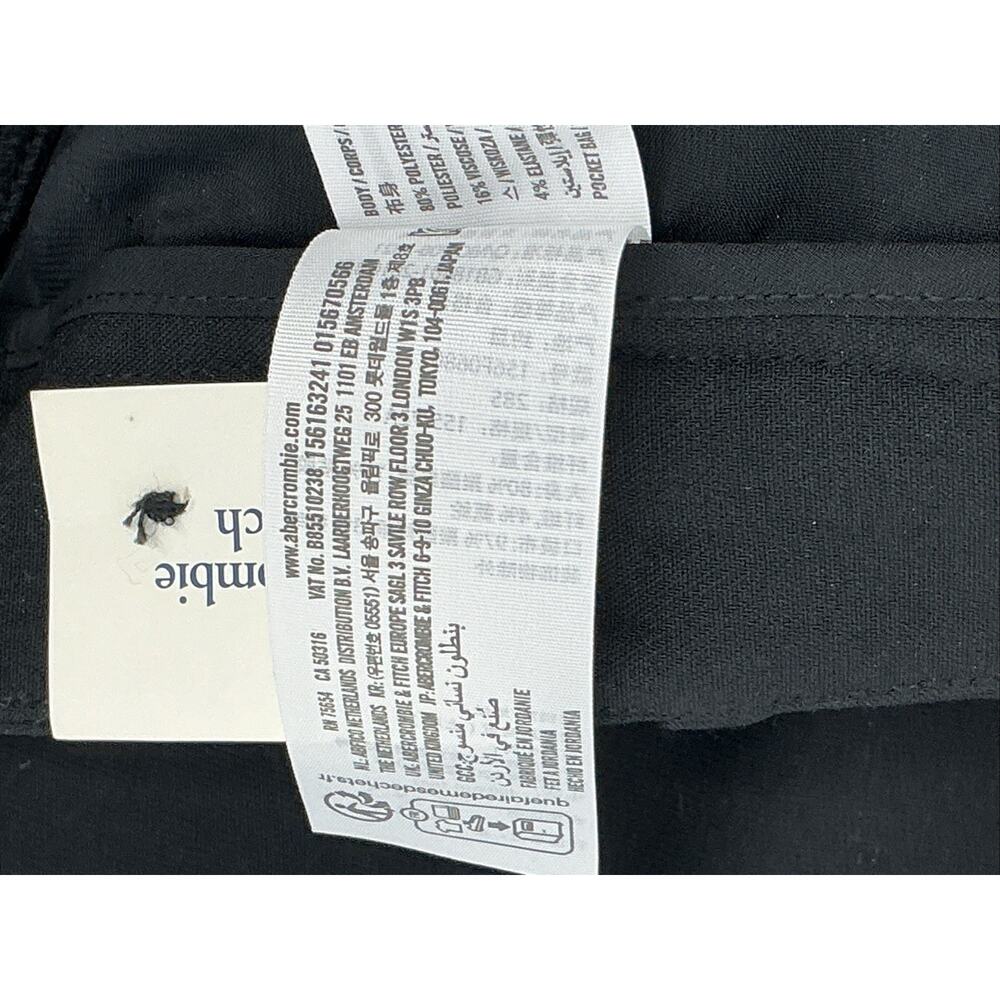 Abercrombie & Fitch Ultra High Black Pleated Wide LegDress Pants Women 6S NWT - Picture 9 of 10